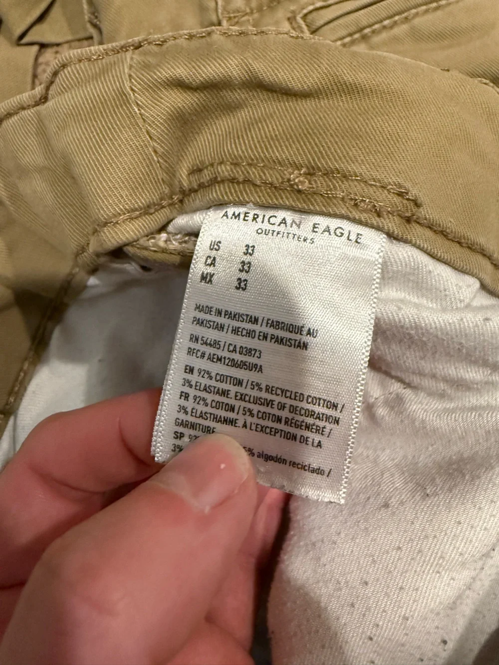 American eagle 5” shorts size 33 - Picture 4 of 5